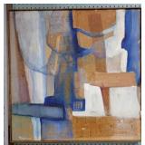 FRAMED MASERIAN ABSTRACT ART 31' SQ