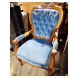 VICTORIAN UPHOLSTERED ARMCHAIR
