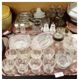 2 TRAYS MISC GLASS