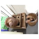 MORTAR & PESTLES + OTHER WOOD PCS