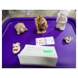 JAPANESE NETSUKE FIGURES, SOME SIGNED