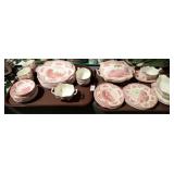 2 TRAYS JOHNSON BROS OLD BRITAIN CASTLES CHINA