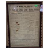 1869 MEDICAL FEE BILL 12x16
