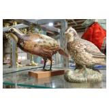 NOWICKI WOODEN QUAIL + KOVACH CERAMIC QUAIL