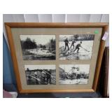 FRAMED LUMBERJACKS PHOTOS 26x22