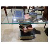 STACKED BOOK MOTIF SIDE STAND 18'