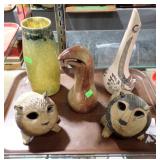5 SIGNED NATIVE POTTERY PCS
