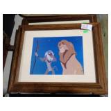 2 FRAMED DISNEY LITHOGRAPHS 17x14