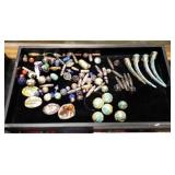 ASIAN, AFRICAN, ITALIAN BEADS + FINGERNAIL GUARDS
