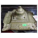 BRASS INKWELL - MISSING GLASS