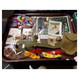 VINTAGE BOY SCOUTS LOT W/ PHOTOS, BADGES, MORE