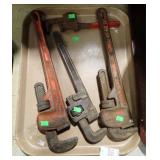 4 ADJUSTABLE WRENCHES