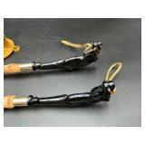 Brush & Shoehorn Set w/ Box ? Carved Figural...