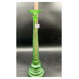 Large Vintage Empoli Italy Green Glass Aztec...