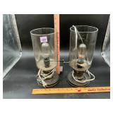 Industrial Style Edison Bulb Uplight Lamp Pair...