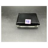 vintage Art Deco glass cigarette box