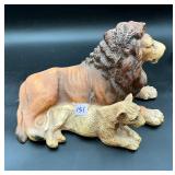 Homco 1980 Masterpiece Porcelain Mother Lion...