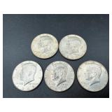 5 Kennedy Half Dollars 1965 - 1969Lot of five...