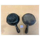 Cast Iron Skillet Pair 6.5 inches made in...