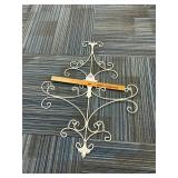 Wrought Iron Scroll Wall Art Shabby Chic White...
