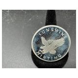 1996 Sunshine Mining One Troy Ounce .999 Fine...