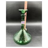 Empoli Italy Green Blown Glass Ship Decanter...