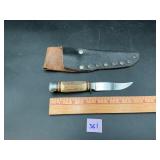 Solingen Germany 625 Stag Handle Hunting Knife...