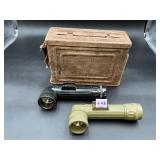 USGI .30 Cal M1 Ammunition Box & (2) Military...