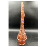 Empoli Italian Pink Glass Fruit Basket Genie...