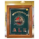 Framed Weinhard's Blue Boar Brand Ale Mirror