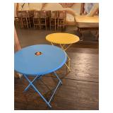 Fermob Round Metal Folding Bistro Tables