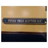Pipers' Pride Scottish Ale Taproom Sign