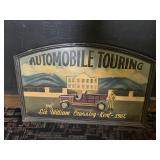 Automobile Touring Decorative Wood Sign