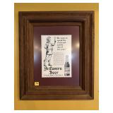 Framed Ye Tavern Beer Mark Antony Print