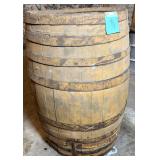 Rustic Wooden Barrel Frame - Open Top / Damaged Ba
