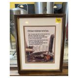 Mouse on the Barroom Floor'' Framed Print