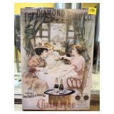 Diamond Wine Co. Champagne Sign