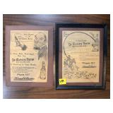 Framed Ye Tavern Brew Beer Ads