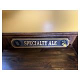 'Specialty Ale' Handcrafted Wooden Beer Style Sign