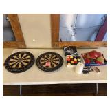 Sportcraft Dartboards, Billiard Balls, and Cornhol