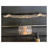 Hanging Barrel & Wooden Yoke Display