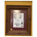 Framed Ye Tavern Beer Cleopatra Advertising Print