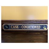 'Cask-Conditioned' Handcrafted Wooden Beer Sign