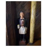 Vintage Butler Statue Bar Display