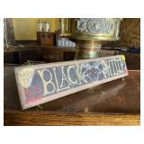 Black Kitty LBC Chalkboard Sign