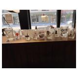 Assorted Souvenir Sports and Novelty Shot Glasses
