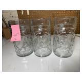 Lafayette Brewing Co. Dimpled Glass Beer Steins