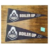 Purdue Boilermakers Boiler Up Black Felt Pennants
