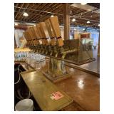 Multi-Tap Brass and Metal Draft Beer Tower