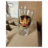 LAF Logo Clear Pint Glasses - Box of 16